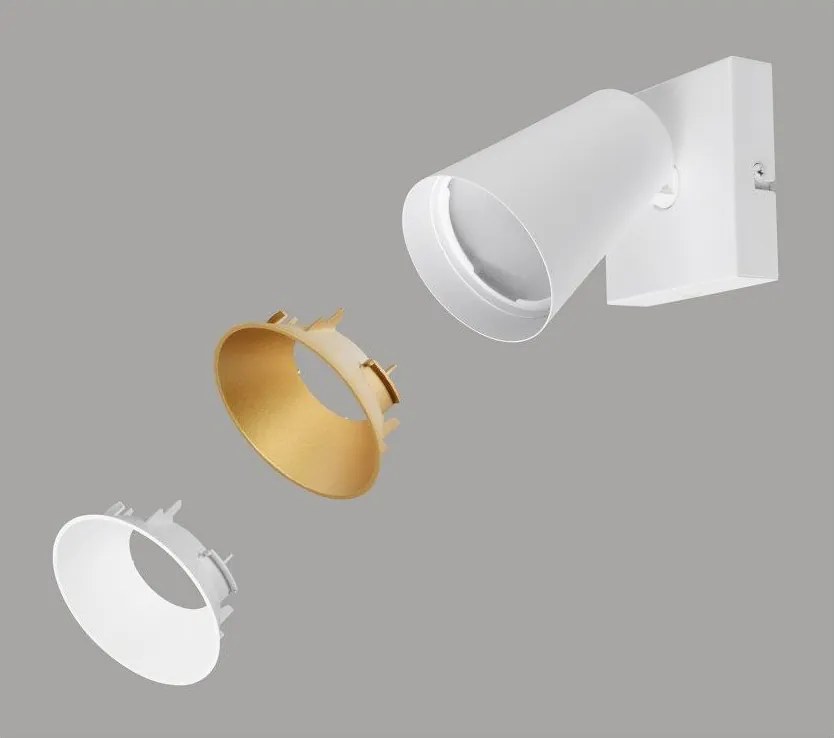 Бял прожектор ø 8 cm Sharp – Trio