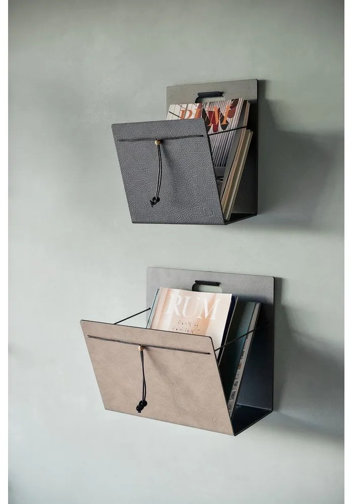 Стойка за списания от метал и еко кожа Bull L – LIND DNA