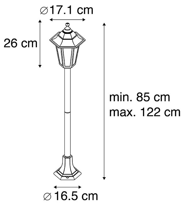 Интелигентна фенеричка черна 122 см с WiFi ST64 - New Haven