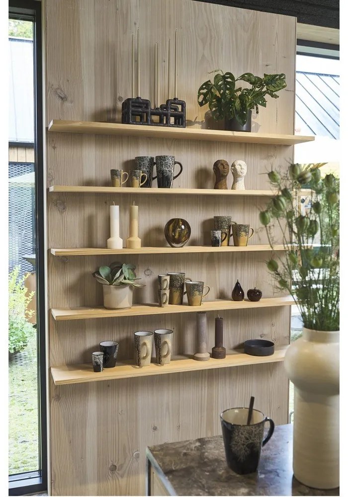 Черни глинени чаши за еспресо в комплект от 4 бр. 100 ml Hela – Villa Collection