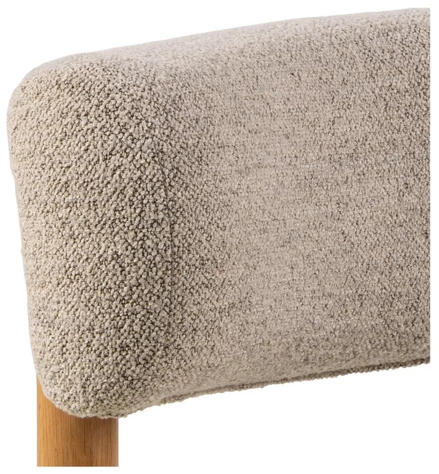 Бежово кресло от плат букле Burley – Actona