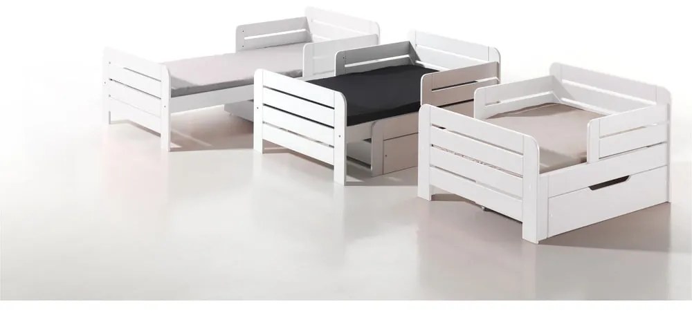 Бяла кутия за съхранение на детско легло 90x140 cm Jumper – Vipack