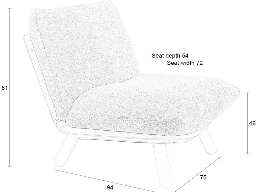 Светлокафяво кресло Lazy Sack – Zuiver