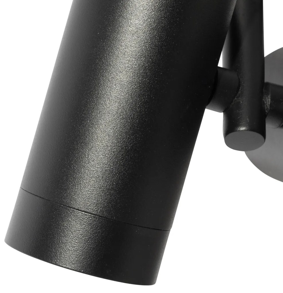 Модерна релсова система за осветление с 3 прожектора черна 1-фазова - Iconic Scopio