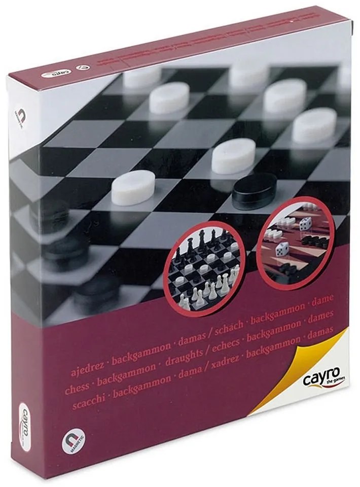 Cayro - Магнитна игра, Шах, табла и дама