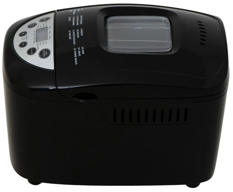 Хлебопекарна Mesko MS 6022, 1/1.5 кг, 850 W, 15 програми, LCD Дисплей, Двойна бъркалка, Подвижна кошница, Черен