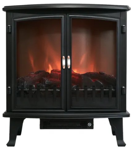 Свободностояща електрическа камина с ефект на пламък 63,5 x 35 x 70 cm