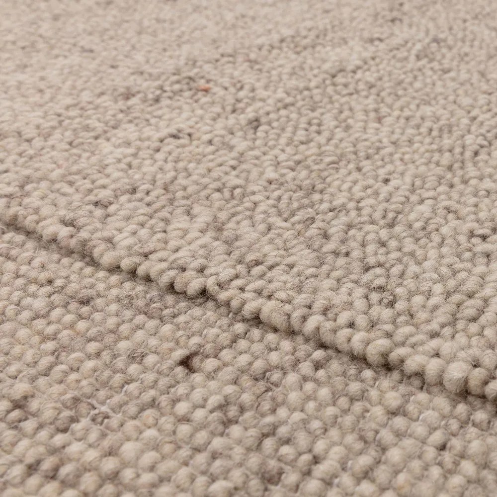 Бежов ръчно изработен вълнен килим 160x230 cm Larson – Asiatic Carpets