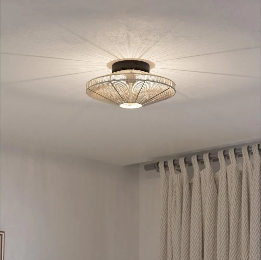 Eglo 43998 - Таванно осветително тяло MIDSUMER 1xE27/40W/230V Ø 38 см кремаво