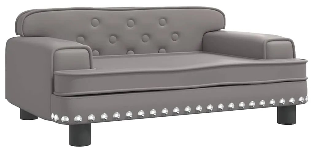 3196303 vidaXL Детски диван сив 70x45x30 см изкуствена кожа