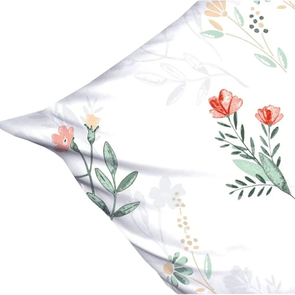 Обръщаемо спално бельо от висококачествен памук с флорален мотив Ширина: 220 см | Дължина: 200 см