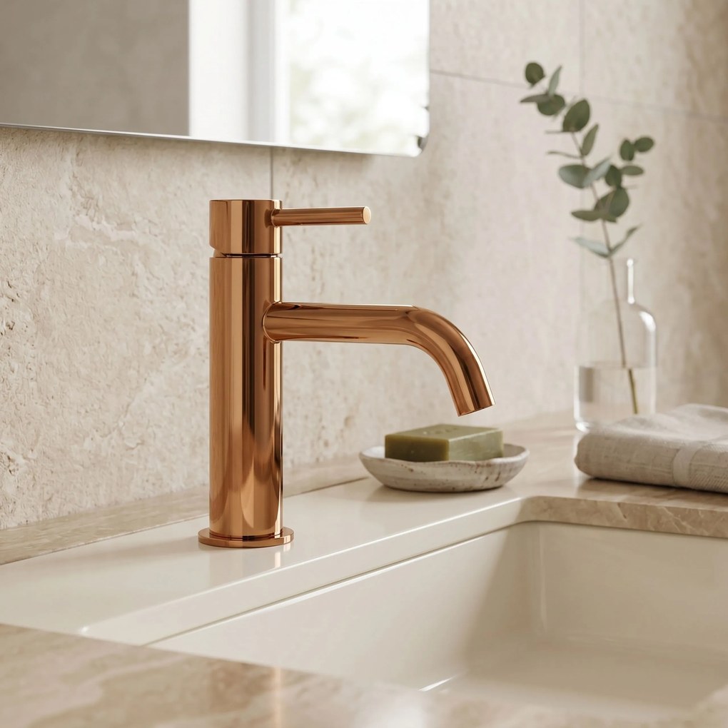 Смесител за мивка Rea Lungo Copper Low