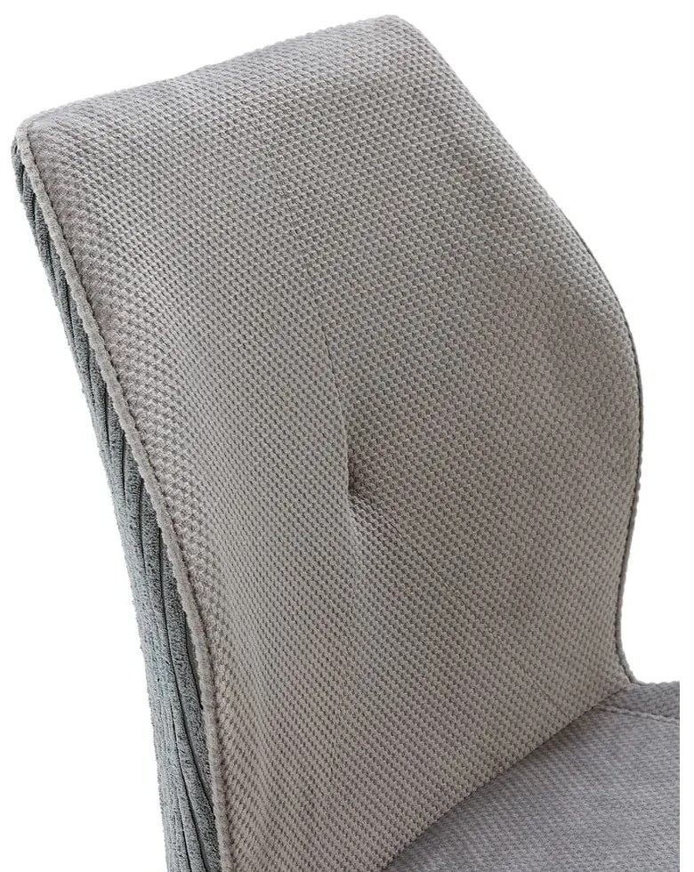 Светлосиви велурени трапезни столове в комплект 2 бр. Adaya – Marckeric