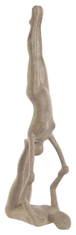 Декоративна фигурка Home ESPRIT Бежов Yoga 29,5 x 8 x 28 cm