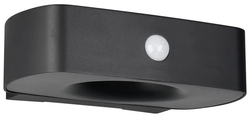 LED стенно външно осветително тяло със соларен панел (височина 6 cm) Bilbao – Trio