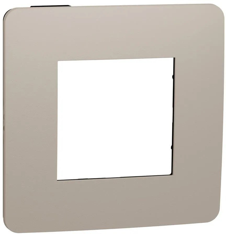 SE Лицева рамка 1х цвят Капучино / Антрацит Unica Studio Color  /до изчерпване/ - NU280228