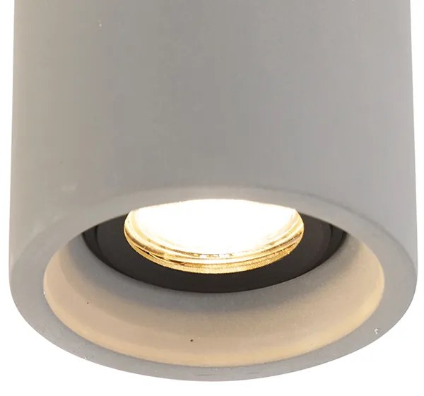 Интелигентен кръгъл таванен прожектор бетон с Wifi GU10 - Deep