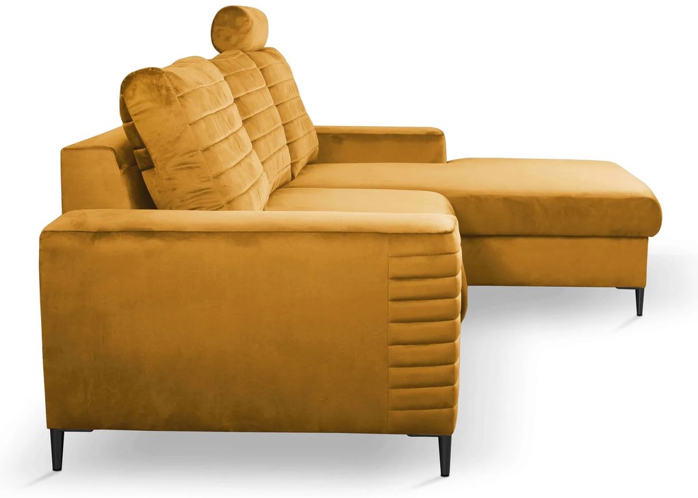 Ъглов диван Consuegra-Горчица