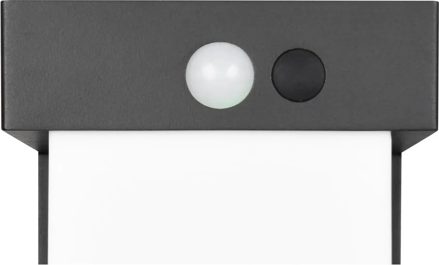 LED стенно външно осветително тяло със соларен панел (височина 14 cm) Colombo – Reality