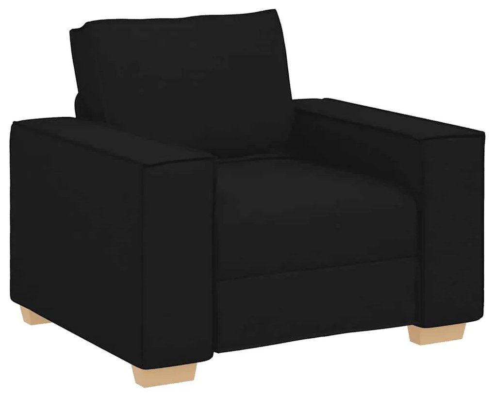 4104962 vidaXL Диван-фотьойл, черен, 60 см, плат