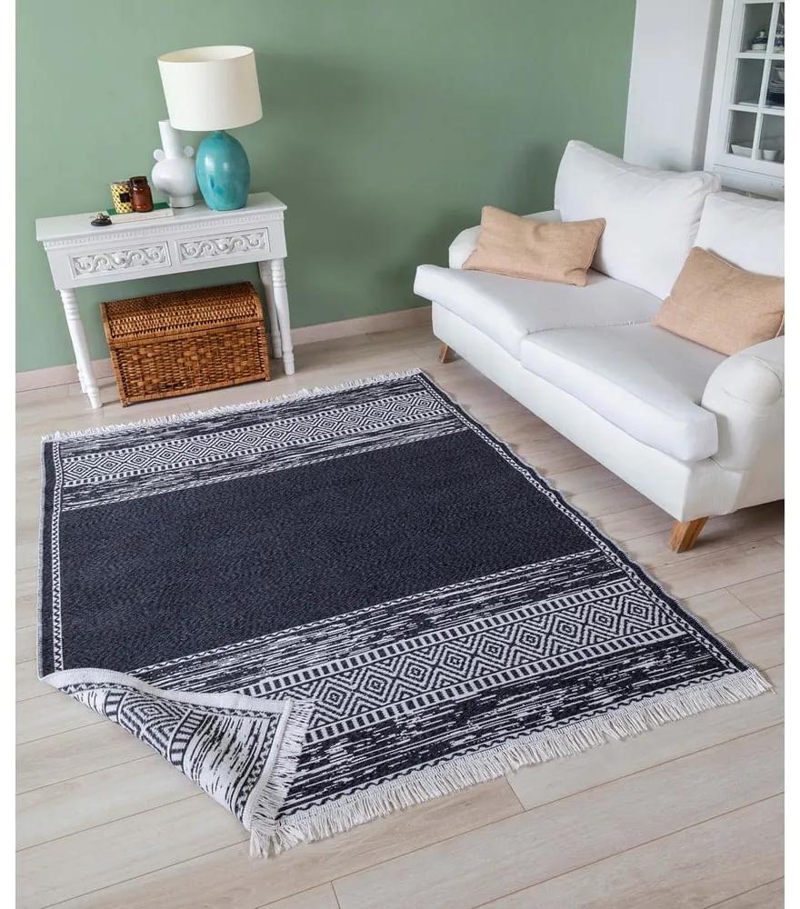 Черно-бял памучен килим , 160 x 230 cm Duo - Oyo home