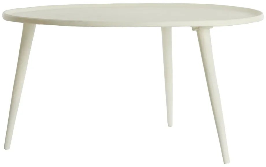 Кремава метална кръгла масичка за кафе ø 67,5 cm Babina – Light & Living