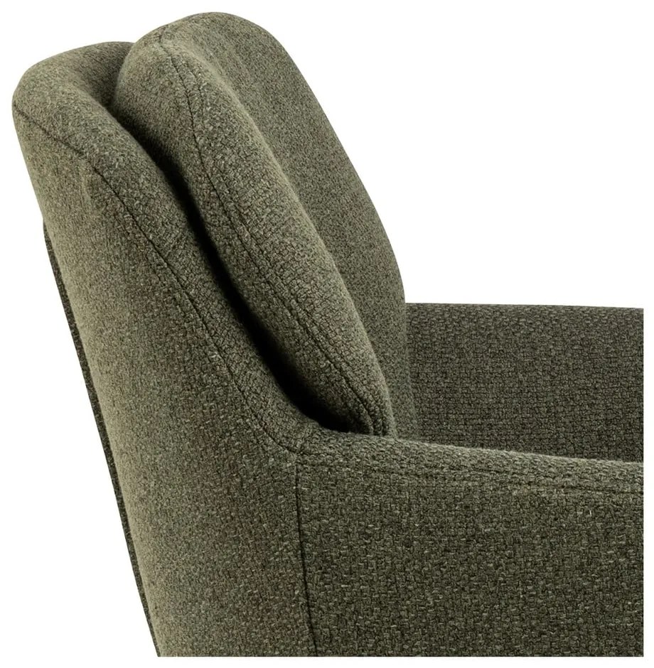 Тапициран трапезен стол с подлакътници в цвят каки Dora – Actona