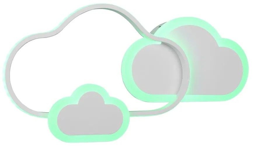 Бяла детска лампа 52x25 cm Cloudy - Reality