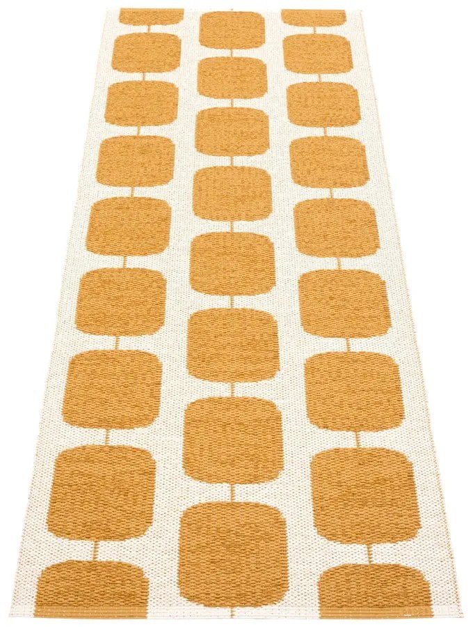 Пътека за открито и закрито в цвят жълта охра и крема 70x200 cm Sten Ochre – Pappelina