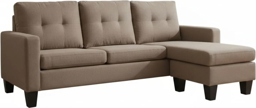 Ъглов диван Lisbon-кафяво