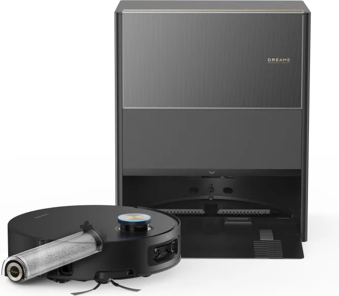 Прахосмукачка робот Dreame Aqua10 Ultra Roller Complete RLH71DE-2, 30000 Pa, 180 мин, 3.5/4 л, VersaLift LDS, AquaRoll and Seal, Гласово управление, AI камери, Черен