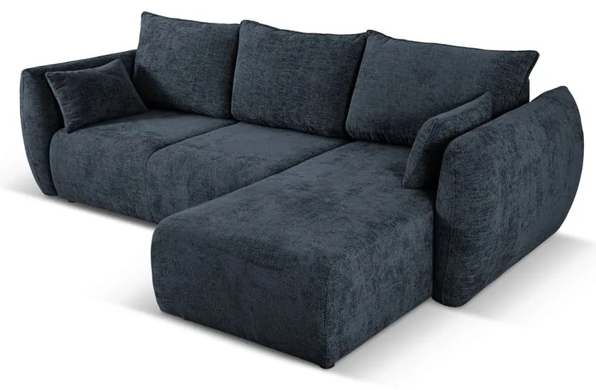 Тъмносин ъглов диван (десен ъгъл) Matera - Cosmopolitan Design