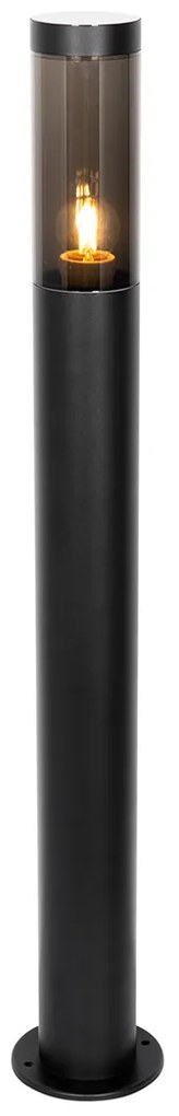 Модерна външна стълбова лампа черна 110 см IP44 - Rox