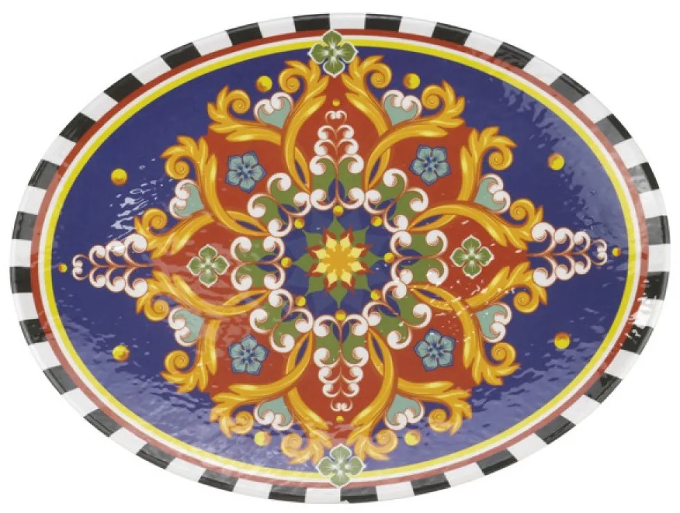 Kulsan - Меламиново плато овално 49x36,5xh4,4см-TILDA-CORDOBA-(11849.CW.COR)