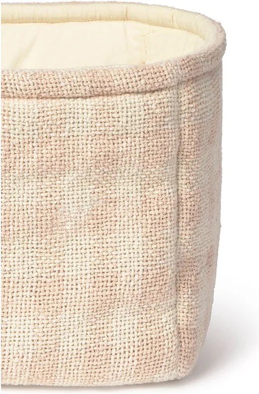 Светлорозова текстилна детска кошница за играчки 30x20x20 cm Swan Rose – Lorena Canals