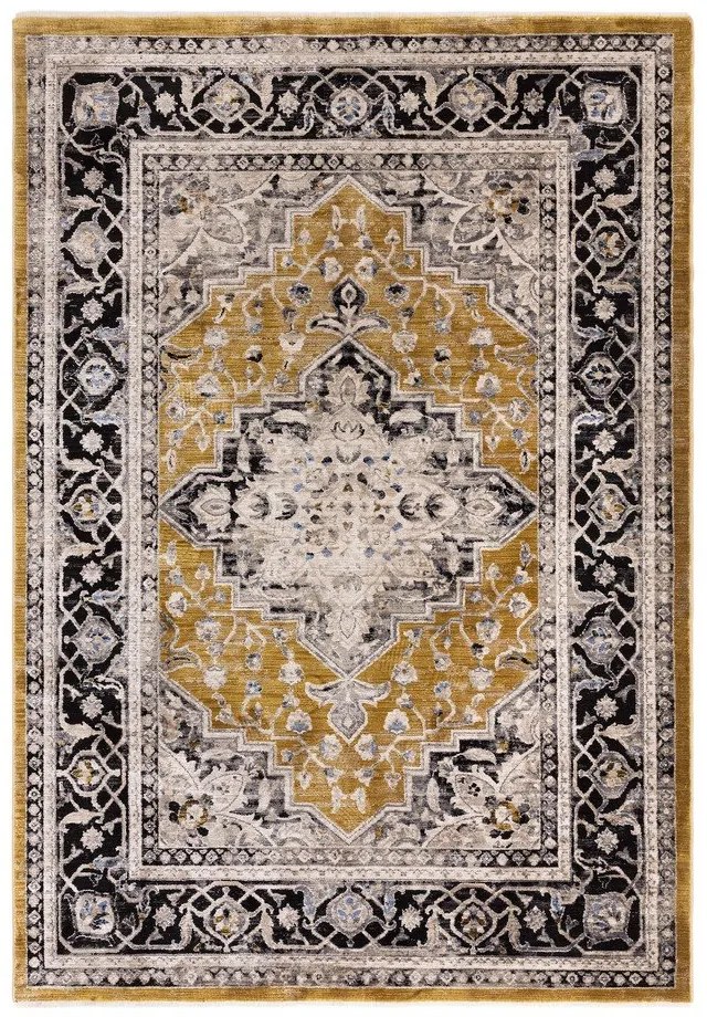 Жълт килим в цвят охра 120x166 cm Sovereign - Asiatic Carpets