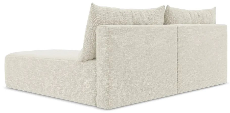 Кремав разтегателен ъглов диван с място за съхранение (десен ъгъл) Kalena – Makamii