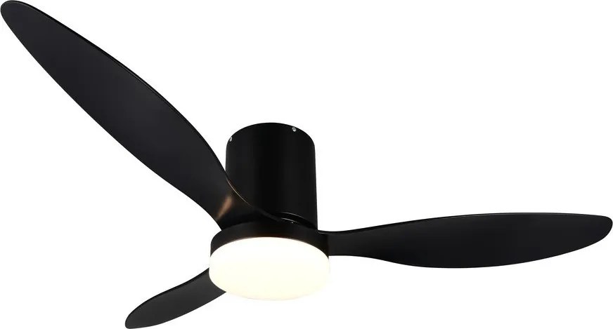 Матово черно LED осветително тяло за таван ø 132 cm Göteborg – Reality