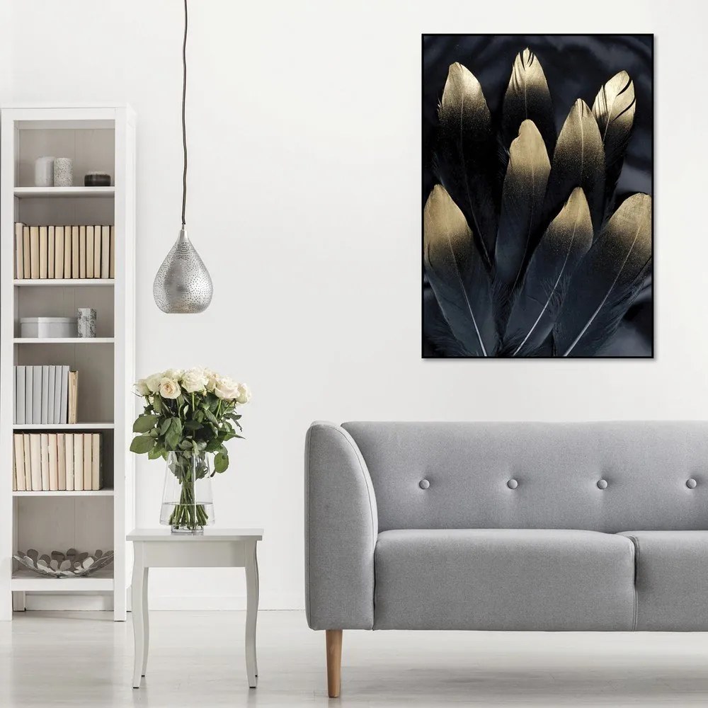 Живопис 50x70 cm Golden Feather - Malerifabrikken