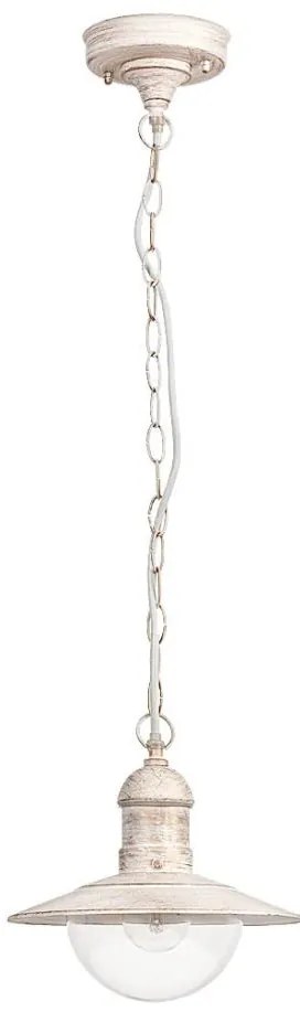 Brilagi - Външно висящо осветително тяло MOLDE 1xE27/60W IP44 бяло/патина