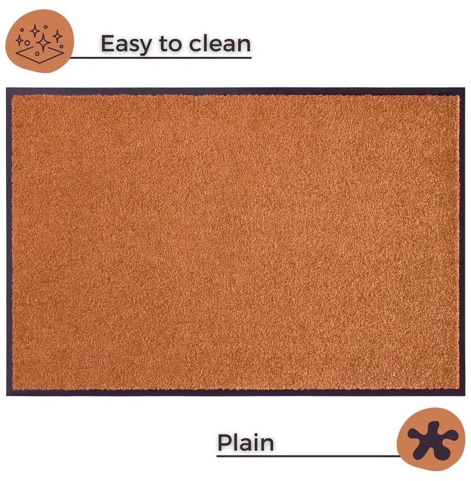 Оранжева постелка Wash &amp; Clean, 39 x 58 cm - Hanse Home