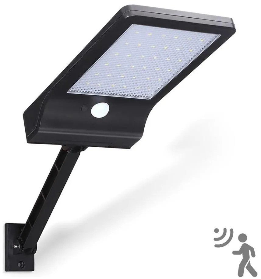 Aigostar - LED соларна улична лампа с сензор, 2,3W, IP65