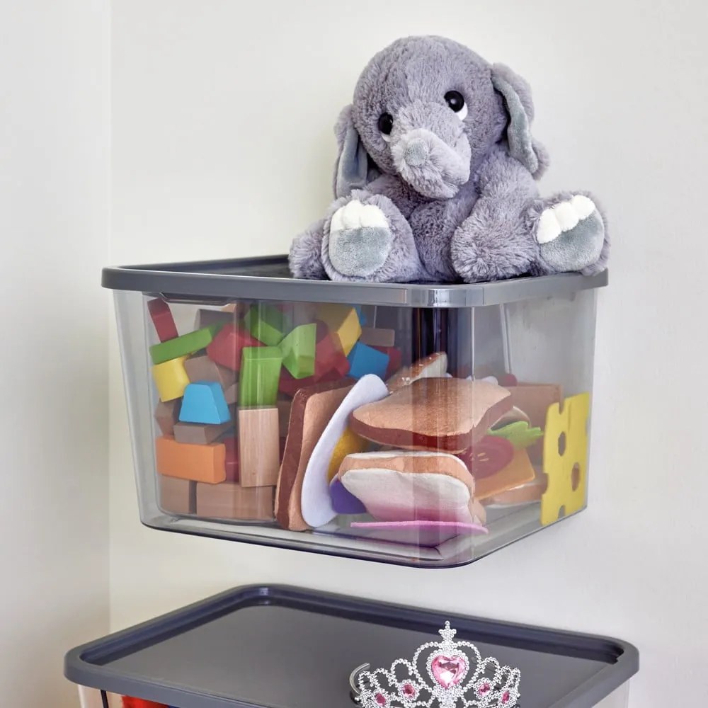 Кутия за съхранение на закрито с капак от рециклирана пластмаса iD Wallspace - iDesign