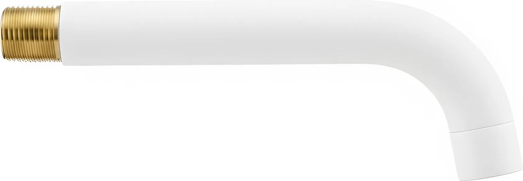 Чучур за смесител за вграждане Rea Lungo 16 cm White