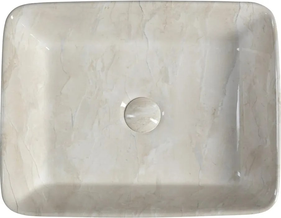 Бежова керамична мивка 47,5x37,5 cm Dalma – Sapho