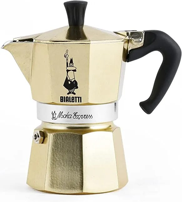 Bialetti - Кафеварка Mока Express 3Ч, GOLD /ORO