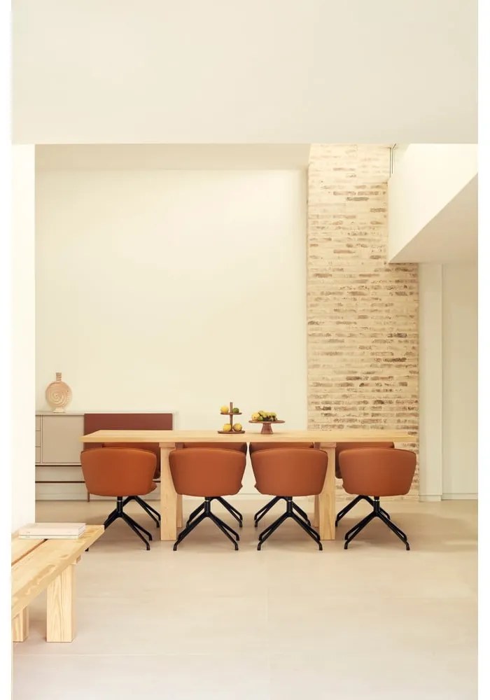 Оранжеви тапицирани трапезни столове в комплект 2 бр. Add – Teulat