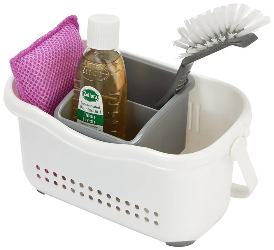 Бяло-сива кошница за мивка Caddy - Addis