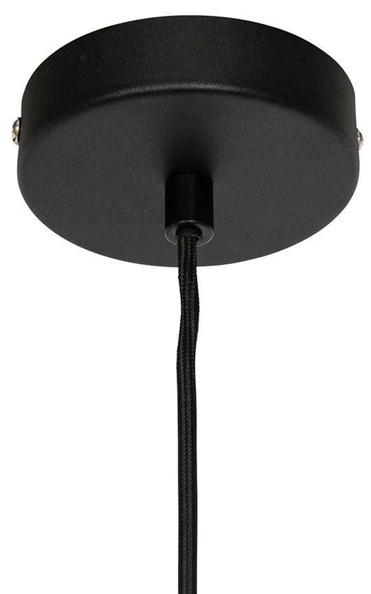 Модерен висящ плафон черен с бетонен абажур - Ник