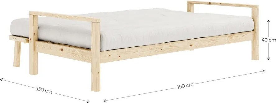 Сив разтегателен диван 205 cm Knob - Karup Design